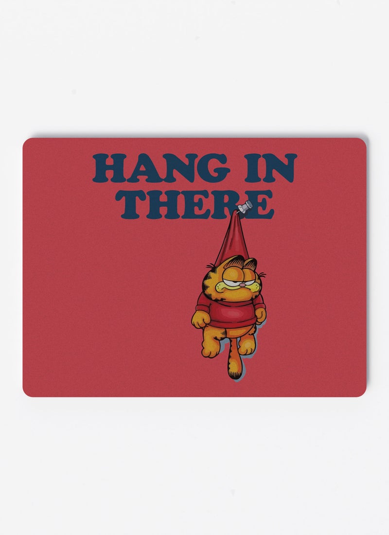 LOUD UNIVERSE Rectangular Desk Mouse Pad Funny Cat Hang In There Quote Non-Slip Rubber Base Mouse Pad - Image 1