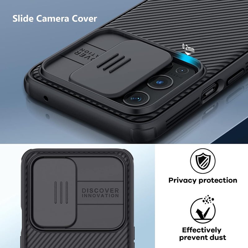 Nillkin Oneplus 9 Pro Case With Slide Camera Cover, Upgrate Camshield Pro Case With Camera Protection For Oneplus 9 Pro 2021 Black - Image 2