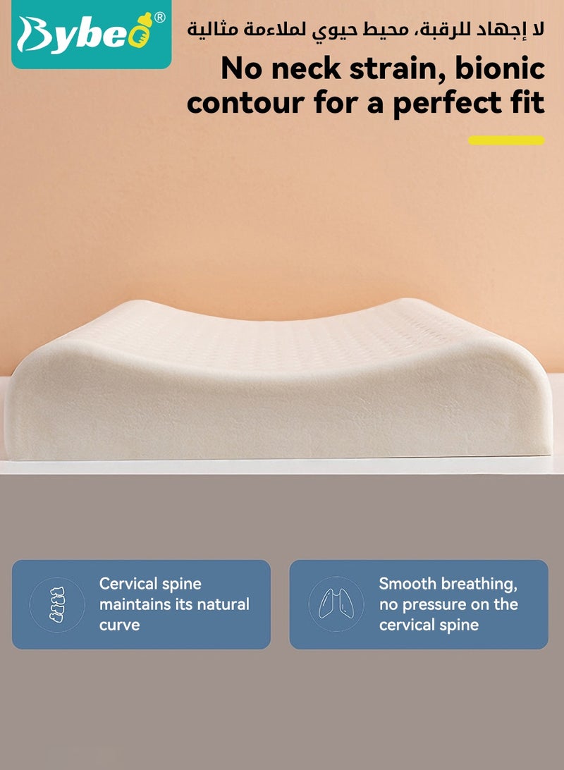 Bybeo Baby Nursing Sleeping Pillow, Toddler Latex Shaping Pillow for Boys and Girls, Comfortable Breathable Lightweight Infant Head Support Pillow for Kids Infants Newborn - Image 4