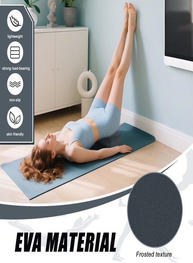 RETON Yoga Blocks Set with Straps, High Density Yoga Bricks, Lightweight EVA Foam Pilates Block, 2 Yoga Blocks with 2 Straps for Yoga, Pilates, Fitness, Stretching and Toning (Gray) - Image 3