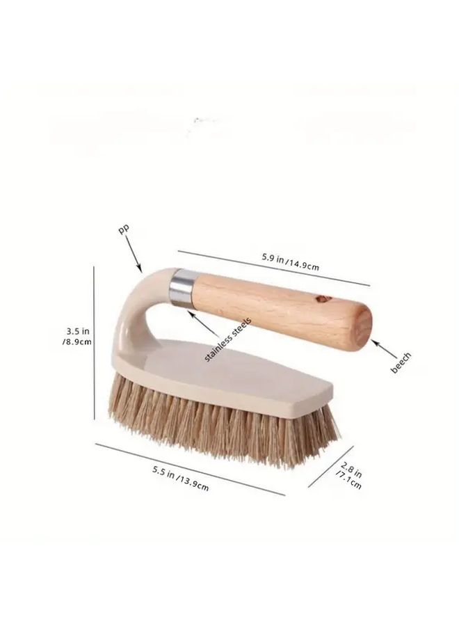 Heavy Duty Manual Scrub Brush With Sturdy Handle 1pc For Multi Surface Cleaning - Image 3
