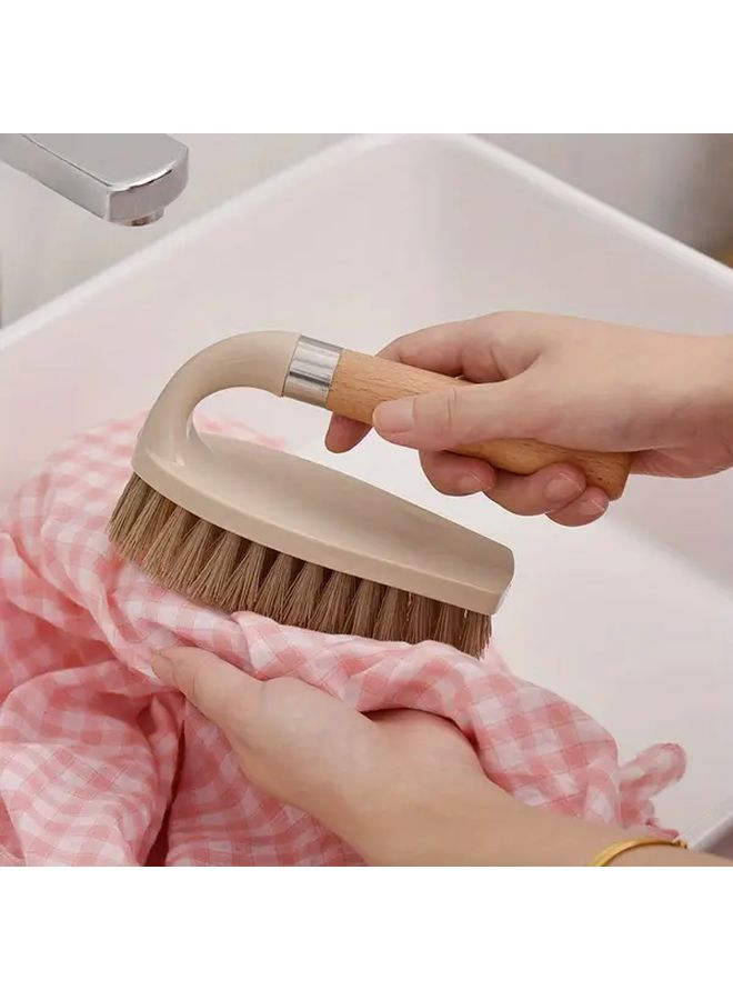 Heavy Duty Manual Scrub Brush With Sturdy Handle 1pc For Multi Surface Cleaning - Image 1