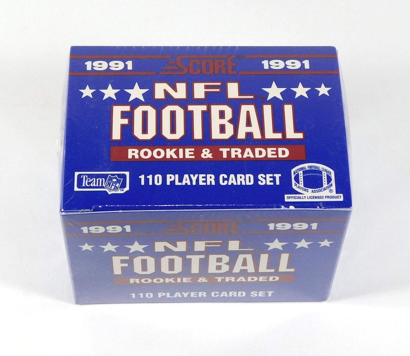 SCORE 1991 Supplemental Football Rookie and Traded Factory Complete Set Sealed (110) - Image 1