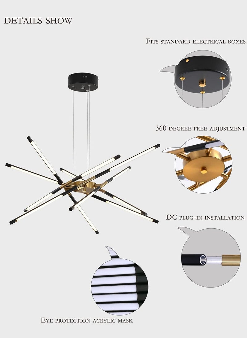 Haikomin Sputnik Chandelier - 12 bulb - Black - Image 4