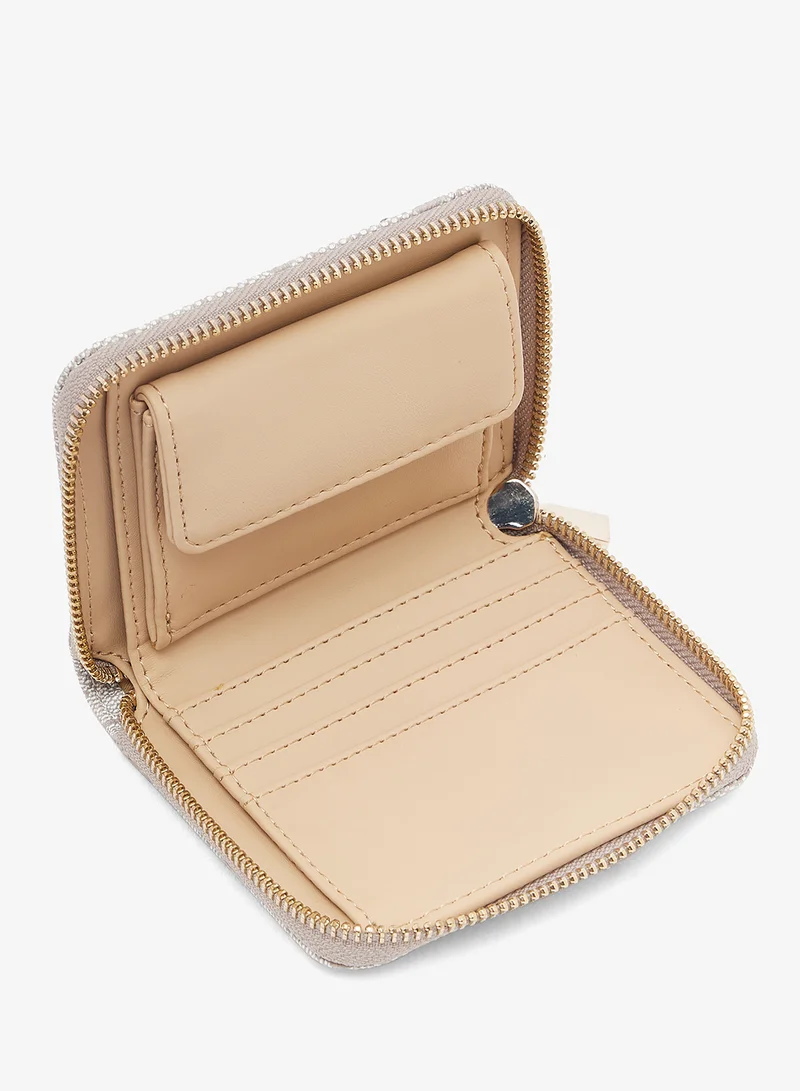 GUESS Laurel Logo Detail Zip Around Wallets