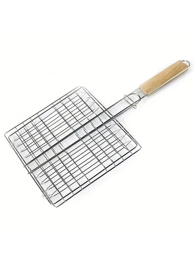 Double Layer Stainless Steel BBQ Grill 2 Tier Cooking Grid Nonstick Easy Clean - Image 4
