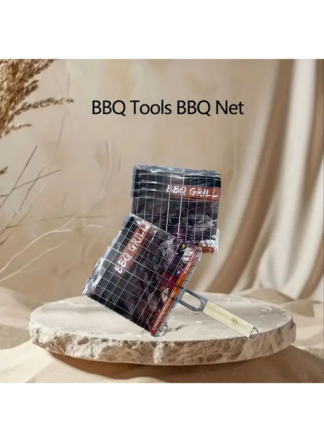 Double Layer Stainless Steel BBQ Grill 2 Tier Cooking Grid Nonstick Easy Clean - Image 5