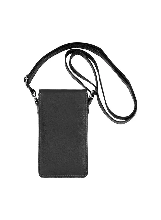 POLICE Hall Mark Black Mobile Pouch For Men PELUU2201001