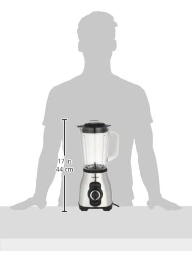 تورنيدو خلاط كهربائي سعة 1.75 لتر 5 سرعات 1.75 L 800 W BL-800T فضي  - Image 4