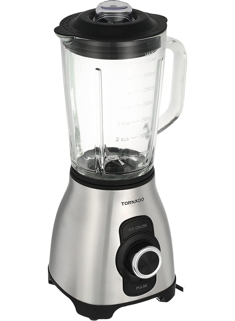 تورنيدو خلاط كهربائي سعة 1.75 لتر 5 سرعات 1.75 L 800 W BL-800T فضي  - Image 1