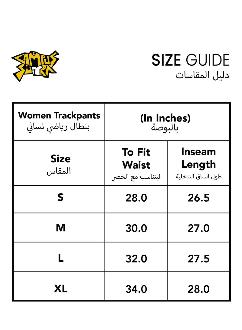 Pinacolada  Women's Solid Black Slashed-Knee Trackpants for Women | Best Price UAE