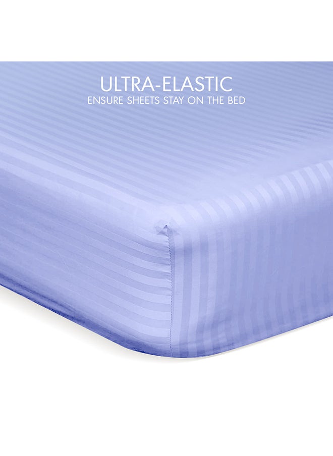 Hotel Linen Klub Hotel Linen Klub Down Alternative Comforter  Set -Ultra Soft Brushed Stripe Microfiber Fabric, 200GSM Soft Fibersheet Filling, Size : Double  220 x 240cm , Color: Lavender  - Image 5
