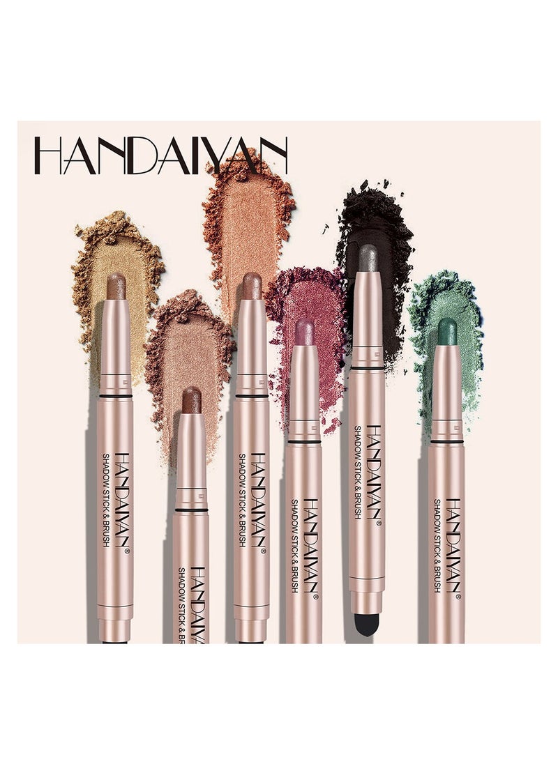 Handaiyan 12 Color Shadow Stick And Brush Set  - Image 2