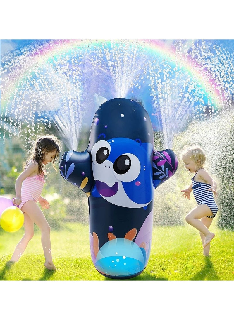 Inflatable PVC Water Sprinkler Tumbler Toy for Kids Outdoor Play - Image 3