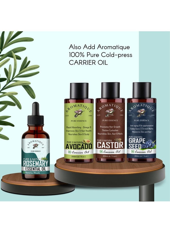 AROMATIQUE Rosemary Essential Oil, Rosemary Essential Oil For Hair And Skin Care. Strengthens Hair & Scalp, Improves Hair Thickness, Density, Quick Hair Growth (15 Ml)  - Image 4