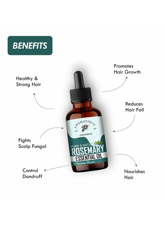 AROMATIQUE Rosemary Essential Oil, Rosemary Essential Oil For Hair And Skin Care. Strengthens Hair & Scalp, Improves Hair Thickness, Density, Quick Hair Growth (15 Ml)  - Image 5