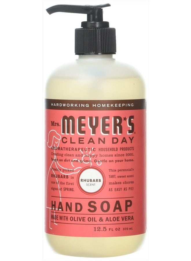 Mrs. Meyer's Clean Day Mrs Meyers Hand Soap Rhubarb 12.5 Ounce Pump (370ml) (6 Pack)  - Image 1