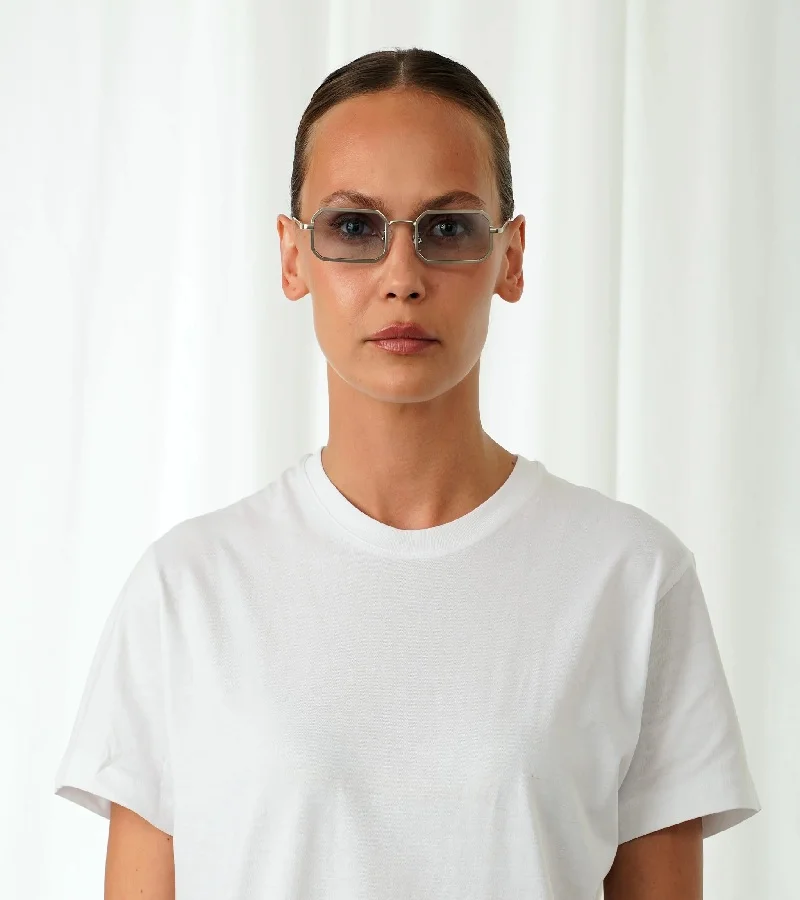 Explicit Poets Explicit Poets Unisex MURPHY Silver - Gradient Blue Stylish Sunglasses, 47EP7