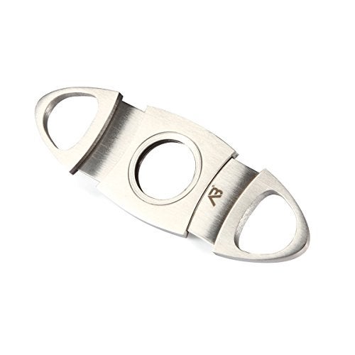 Alaska Bear® Cigar Cutter Stainless Steel Guillotine Double Cut Blade in Black Gift Pouch - Image 2