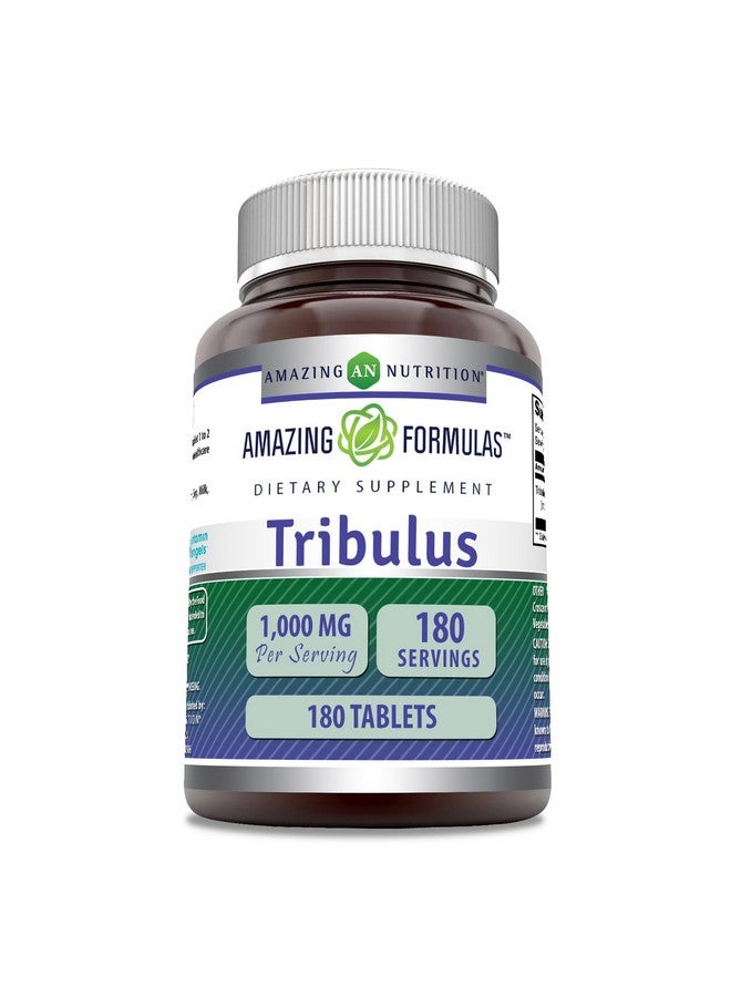 Amazing Nutrition Amazing Formulas Tribulus Extract Supplement | 1000 Mg Per Serving | 180 Tablets | Non-GMO | Gluten Free | Made in USA - Image 1