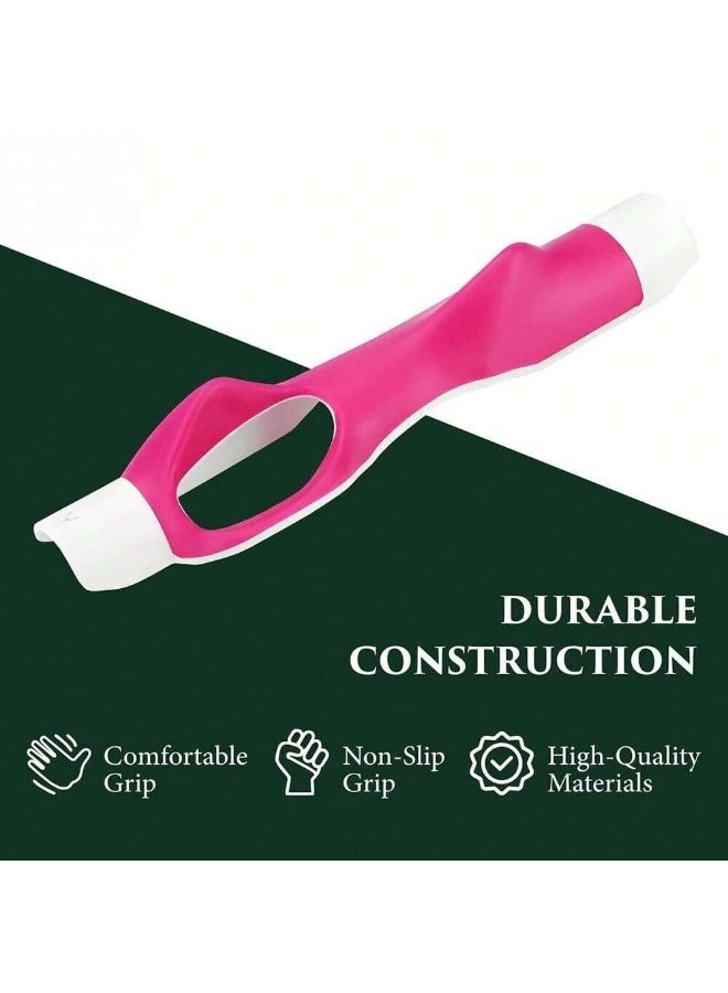 Generic （Rose red）Golf Club Training Grip, Golf Posture Correction Aid Attachment Golf Swing Trainer Grip Practice Aid for Improving Hand Positioning,for Golf Beginner Men Women Kids - Image 2