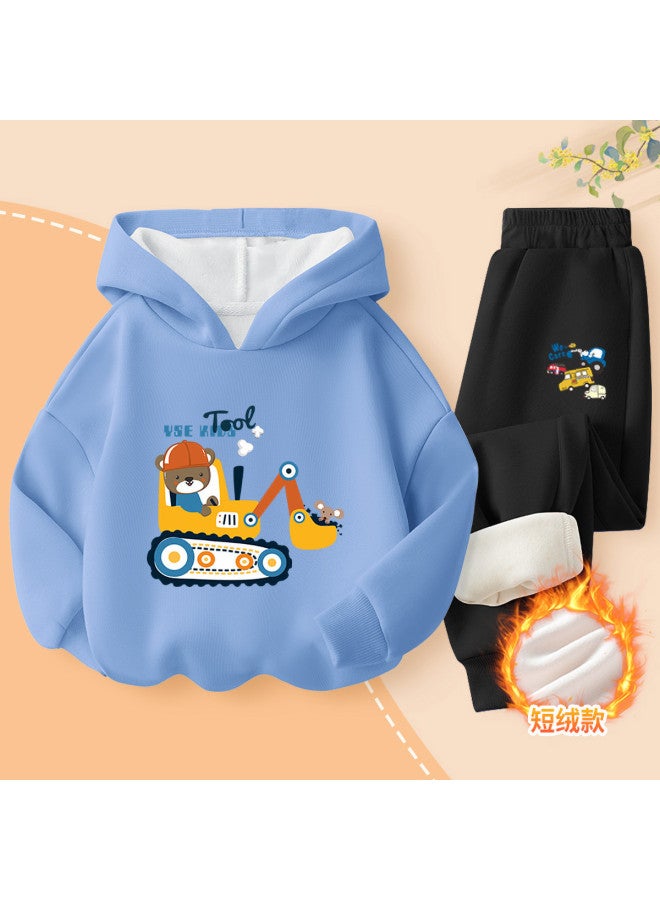 YISHUANGER Boys' Suit Autumn Wear 2025 New Stylish Kids Hoodie And Sweatpants Two-piece Set Baby Boy Spring Clothes - Image 2