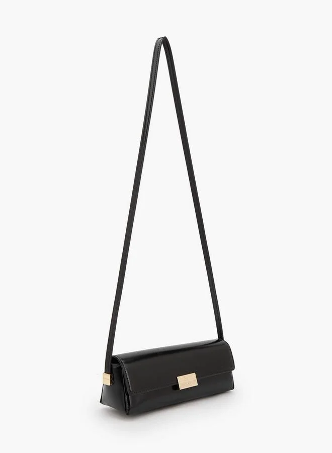 سيليست Solid Crossbody Bag With Flap Closure