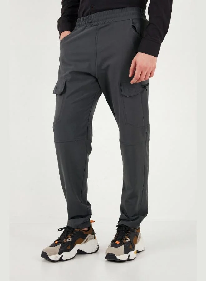 بوراتي Buratti Normal Waist Slim Fit Water Repellent Trekking and Courier Trousers Men's PANTS 693719