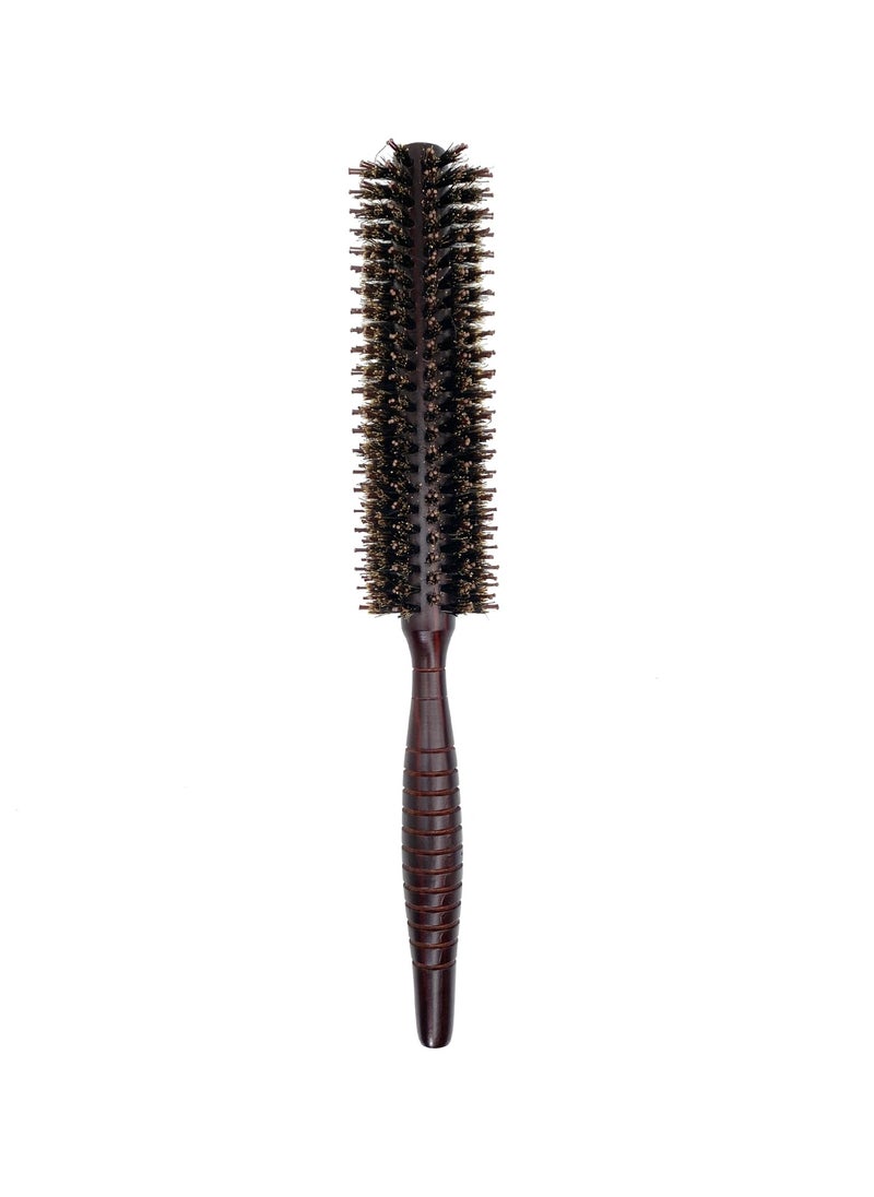Generic Natural Boar Bristle Wooden Hairbrush 230 small size 10 rows of straight brown bristle curly hair comb (opp bag) 