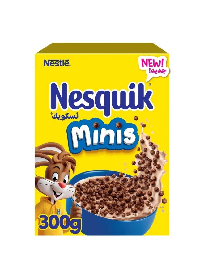 Nestle Nesquik Minis Breakfast Cereal with 7 Vitamins and Minerals- 300gms