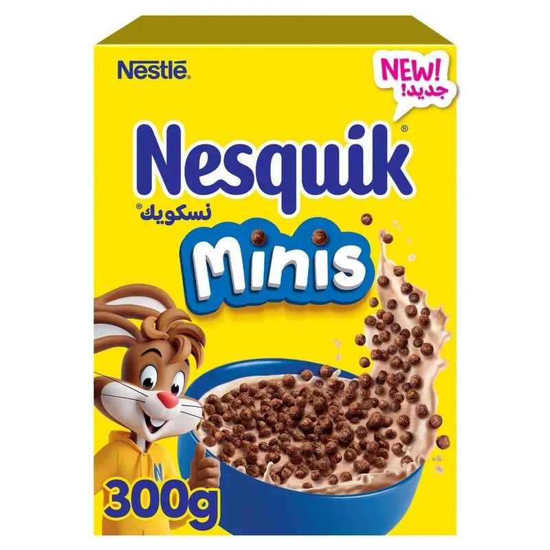 Nestle Nesquik Minis Breakfast Cereal with 7 Vitamins and Minerals- 300gms
