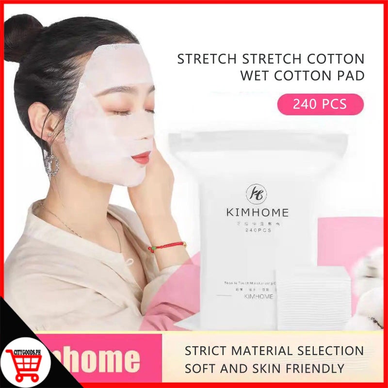 Makeup Remover Cotton 240 Count "Trendy" - 100% Pure Cotton for Sensitive Skin, Perfect Alternative to Gently and Effectively Remove Makeup, Eye Makeup Remover Wipes - Generic - Image 1