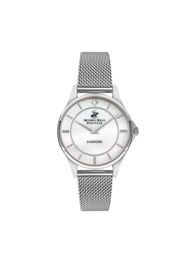 BEVERLY HILLS POLO CLUB BEVERLY HILLS POLO CLUB Women's Analog White MOP Dial Watch - BP3242X.320