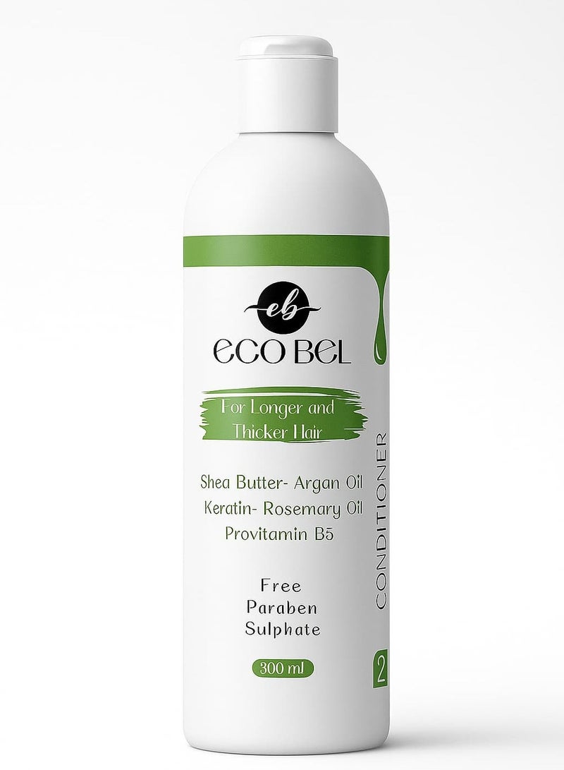 إيكو بيل بلسم إيكو بيل لتطويل وتكثيف الشعر - 300 مل
