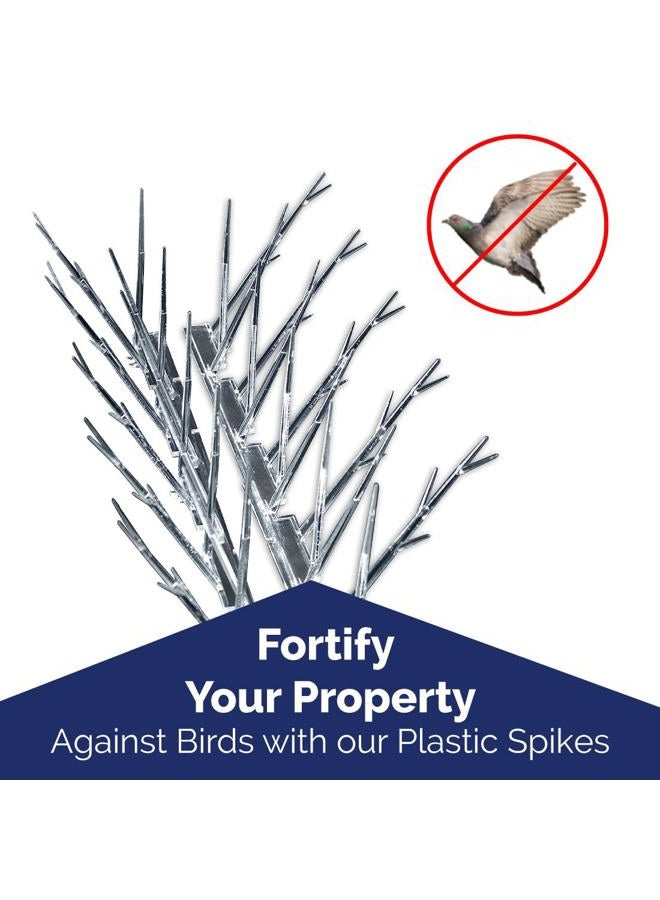 Bird-X Sp-10-Nr Plastic Polycarbonate Bird Spikes Kit With Adhesive Glue, Covers 10 Feet - Image 5