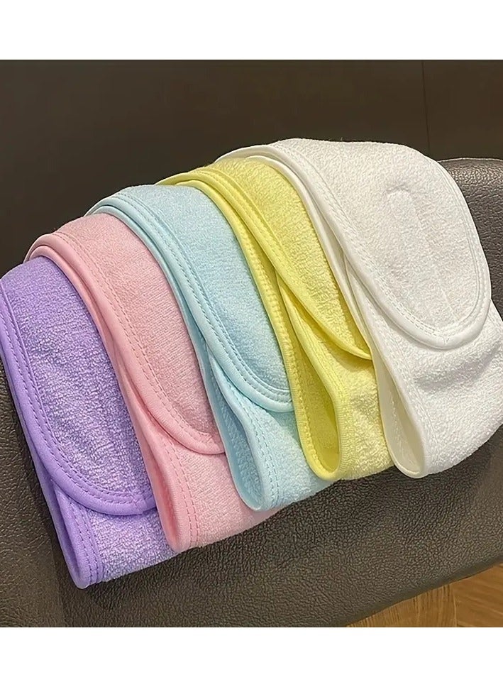 ORiTi Spa Headband For Women Adjustable Makeup Hair Band with Handy Sticker Head Wrap For Face Care Makeup - Image 4
