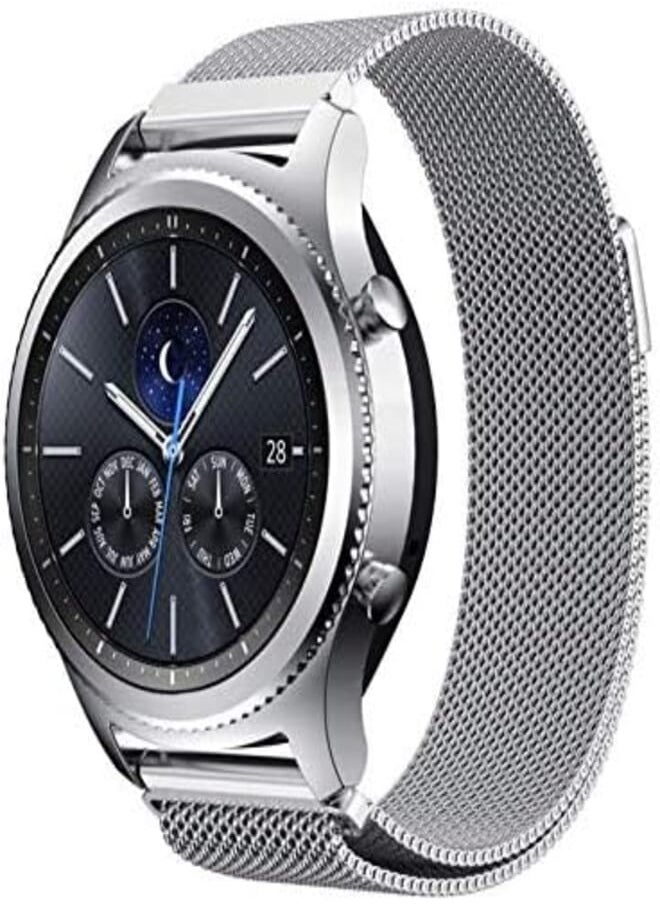 Generic - Stainless Steel Bracelet Strap For Samsung Gear S3 Milanese Loop Watchband - Silver - Image 1