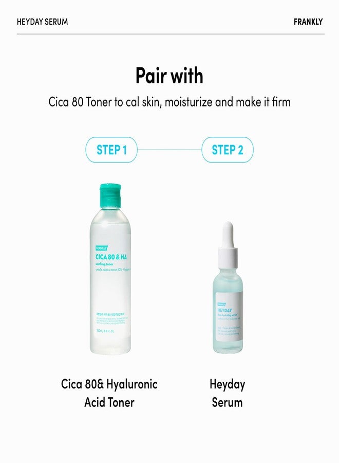 FRANKLY Heyday Serum - Deep Moisture & Radiance Boost with 1.125% Panthenol & Hyaluronic Acid | Vegan | Anti-Aging & Firming for Dry, Sensitive Skin| Korean Skin Care |1.01 fl. oz. - Image 5