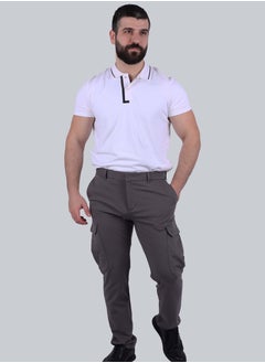Men's Classic Cargo Pocket Trousers in Brown