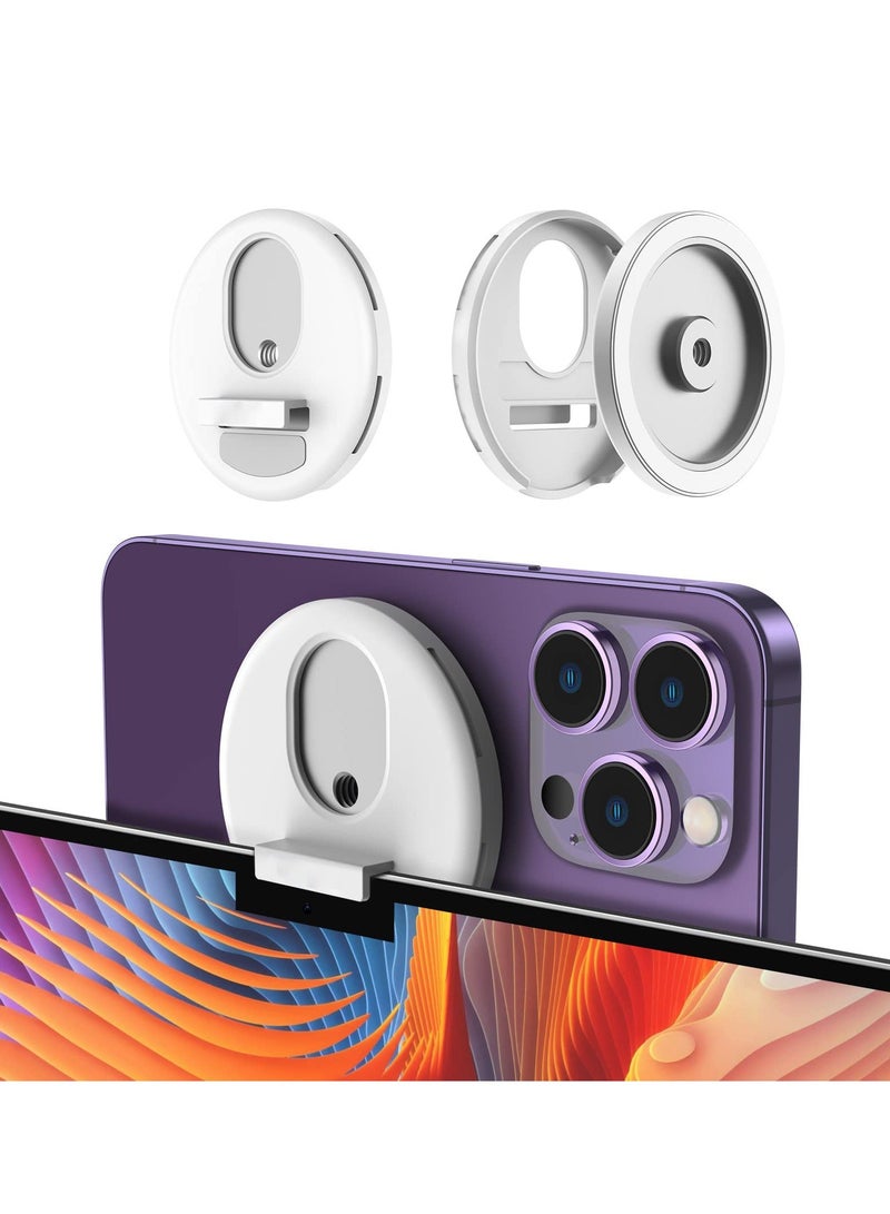 Y&D Continuity Camera Mount for iPhone, MacBook Compatible with Mag Safe iPhone 14/13/12, Magnetic Phone Webcam Desk View Support iOS 16 + & MacOS Ventura - Image 1