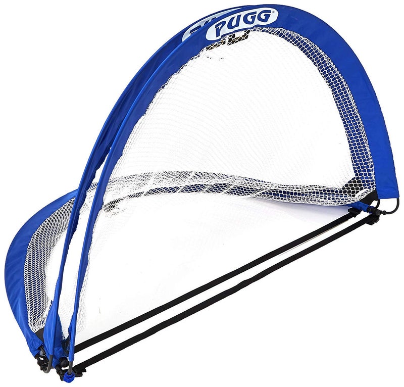 PUGG 4 Foot Pop Up Soccer Goal, Portable Training Football Knitted Poly Net Equipment, The Original Pickup Game Goal, Includes Two Goals & Bag - Image 1