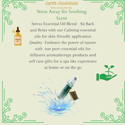 Earth Essentials Anxiety and Stress Relief Aromatherapy Roll On 8ml Natural Essential Oils Calming Soothing Relaxation Sleep Aid Pocket Friendly Roller Ball Safe Chemical Free Unisex Fragrance - Image 3