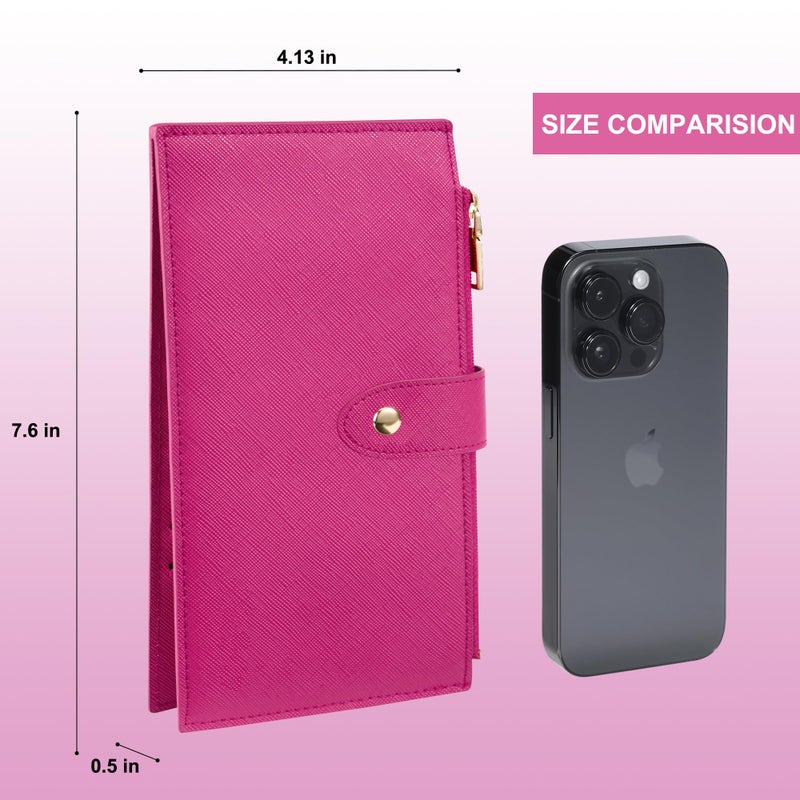 Travelambo RFID Wallet Women Large Size Bifold Multi Card Wallet Case with Zipper Pocke Credit Card Holder for Women - Image 2