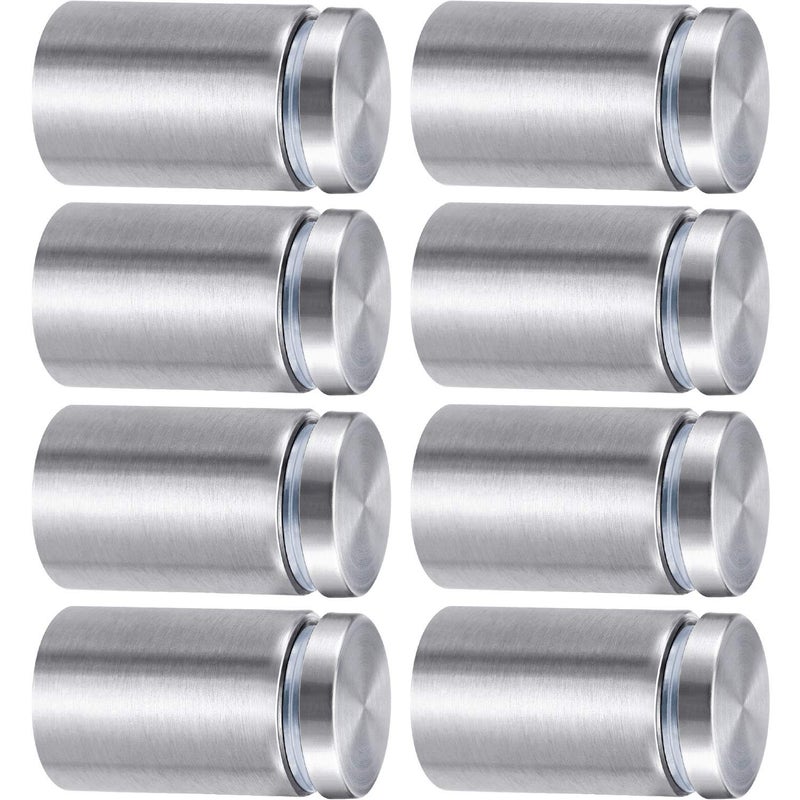 Pelopy 8 Pcs Sign Standoff Screws Advertising Screws Stainless Steel Wall Standoff Mounts Glass Acrylic Nail(1 x 1-5/8 Inch) - Image 1