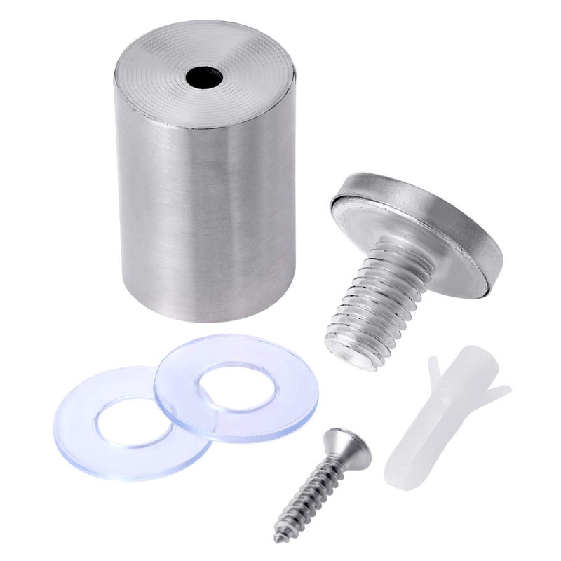 Pelopy 8 Pcs Sign Standoff Screws Advertising Screws Stainless Steel Wall Standoff Mounts Glass Acrylic Nail(1 x 1-5/8 Inch) - Image 3