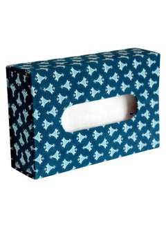 Kuber Industries Kuber Industries Multiuses Buti Print Handicrafts Tissue Paper Box/Paper Napkin Holder for Home, Hotel, Office (Blue)  - Image 4