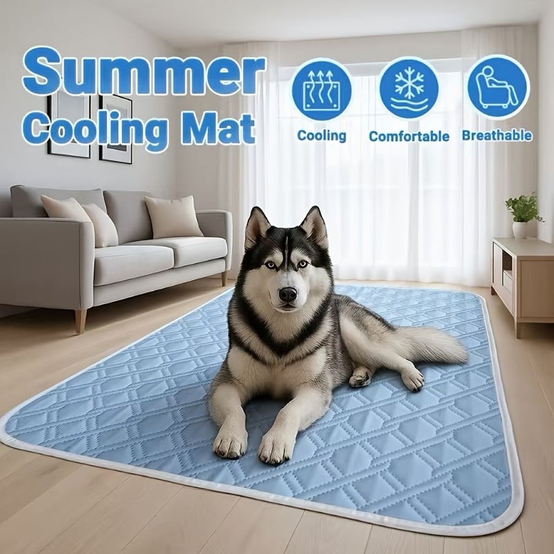 Upgraded Pet Cooling Pad For Small Pets Up To 17.64LB Summer Ice Mat Washable Breathable Quilted Non Slip Universal Dog And Cat Bed - Image 1