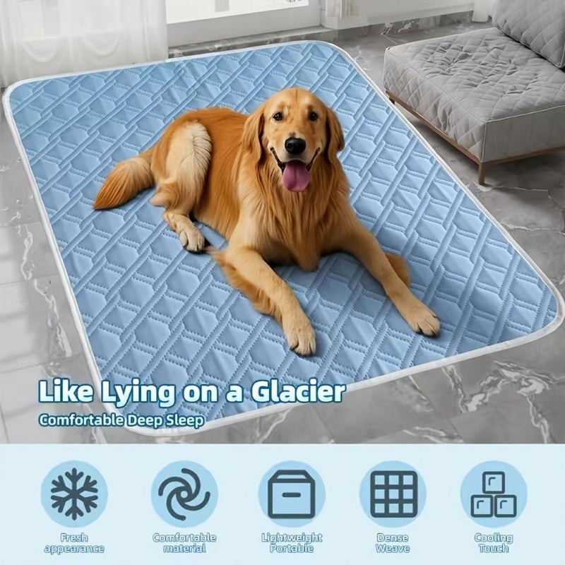 Upgraded Pet Cooling Pad For Small Pets Up To 17.64LB Summer Ice Mat Washable Breathable Quilted Non Slip Universal Dog And Cat Bed - Image 3