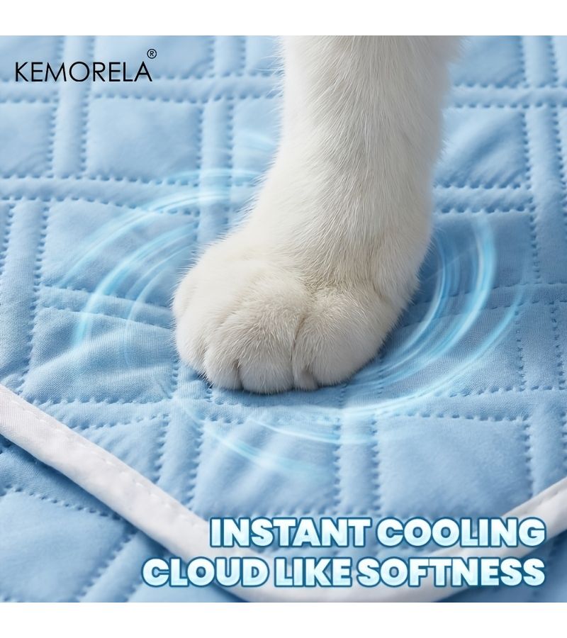 Upgraded Pet Cooling Pad For Small Pets Up To 17.64LB Summer Ice Mat Washable Breathable Quilted Non Slip Universal Dog And Cat Bed - Image 4