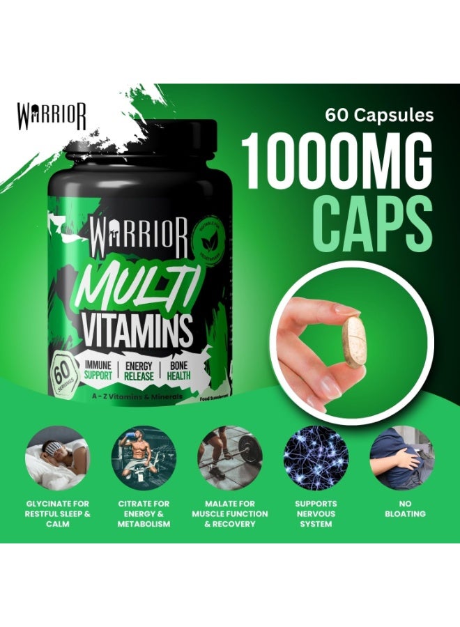Warrior Multi-Vitamin Comprehensive Formula - 60 Tablets - Image 5